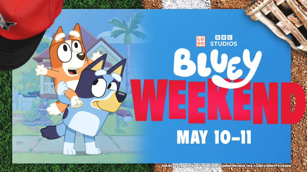 Bluey Weekend at Victory Field, May 10-11, 2025